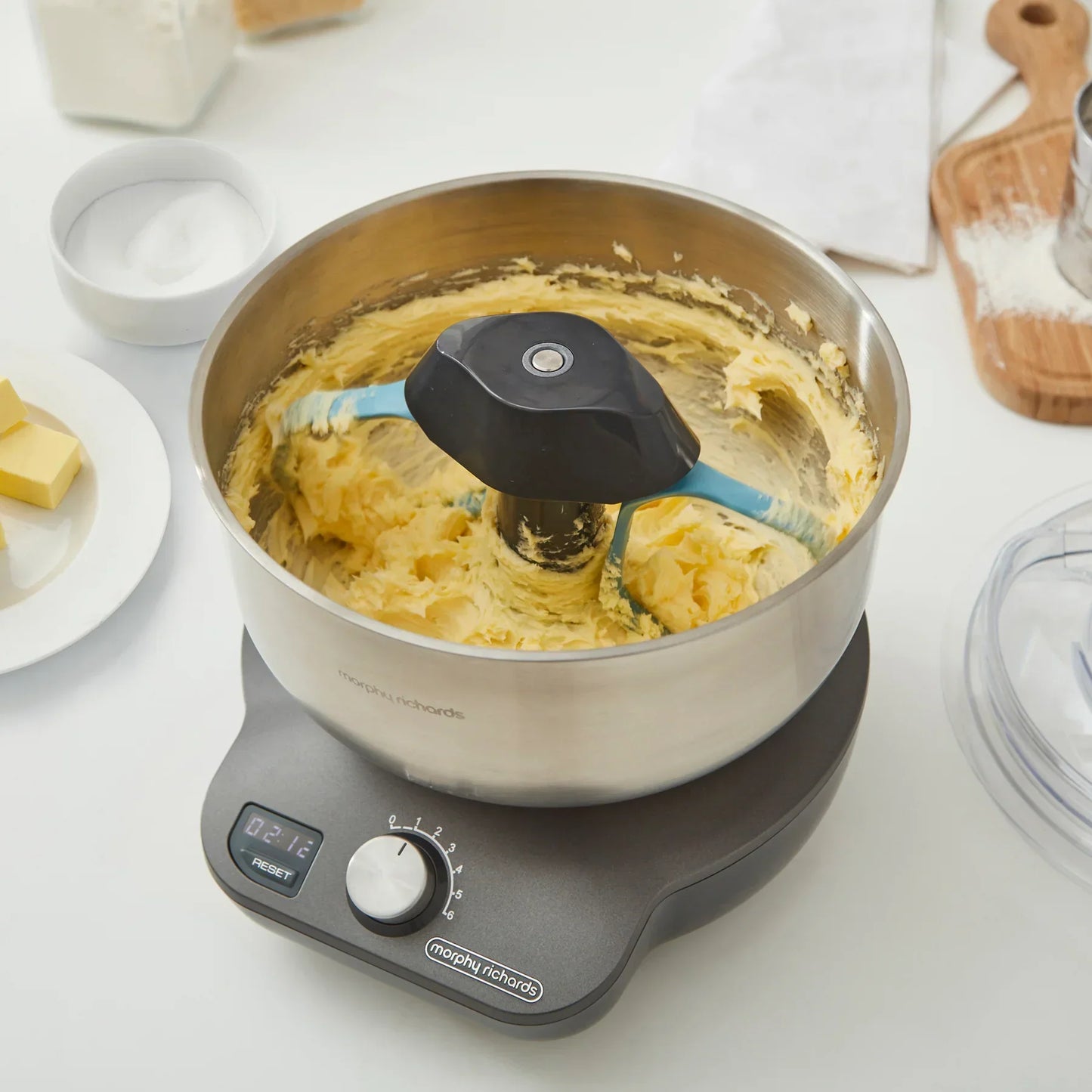 MixStar Compact Stand Mixer and Loose Base Shallow Cake Tin Set