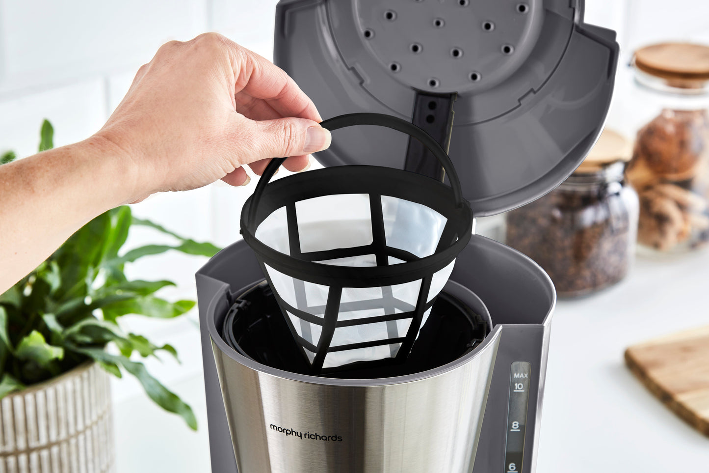 Equip Grey Filter Coffee Machine