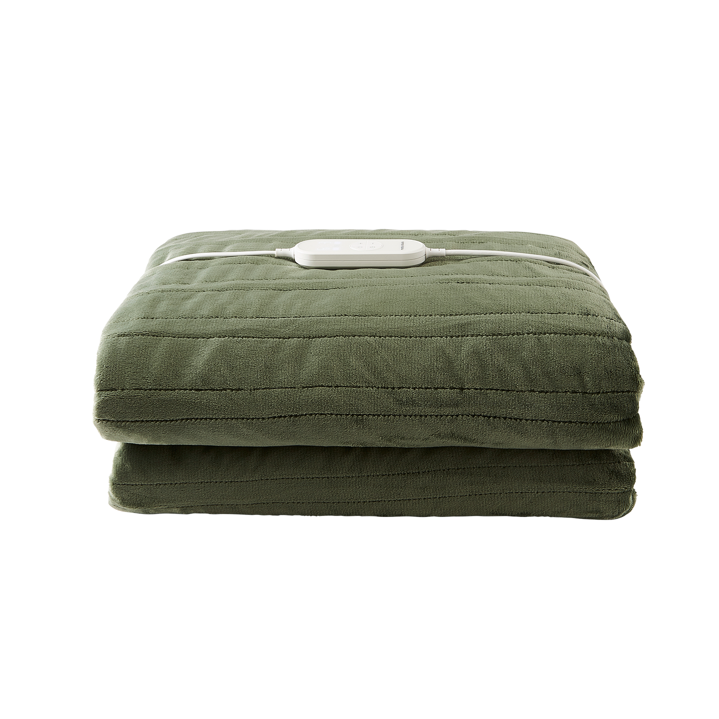 EverCosy Small Fleece Electric Heated Throw - Green