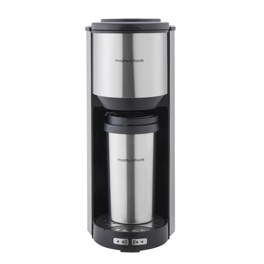 Tazza Pour & Go Single Cup Coffee Machine with Grinder