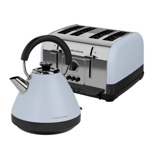 Venture Blue Kettle and Toaster Set - Duck Egg
