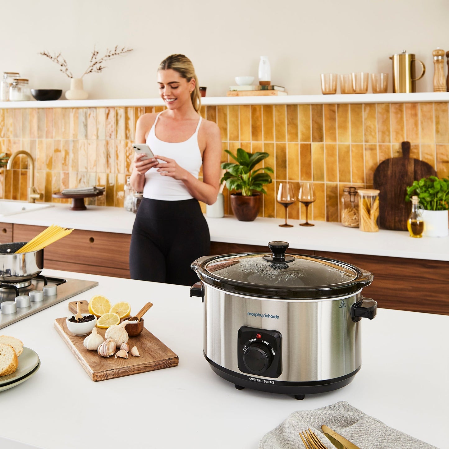 Stainless Steel 6.5L Slow Cooker