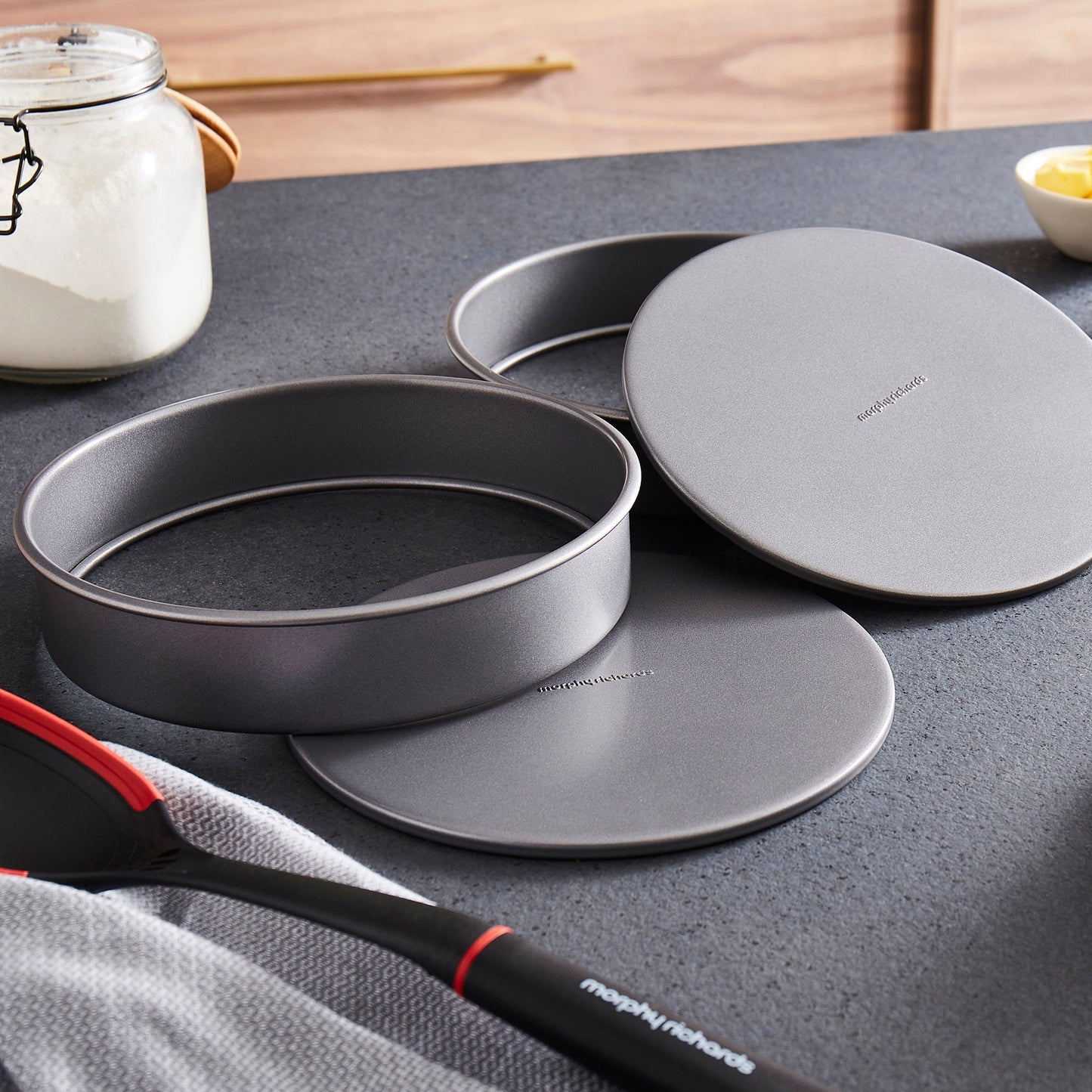 Loose Base Shallow Cake Tin Set