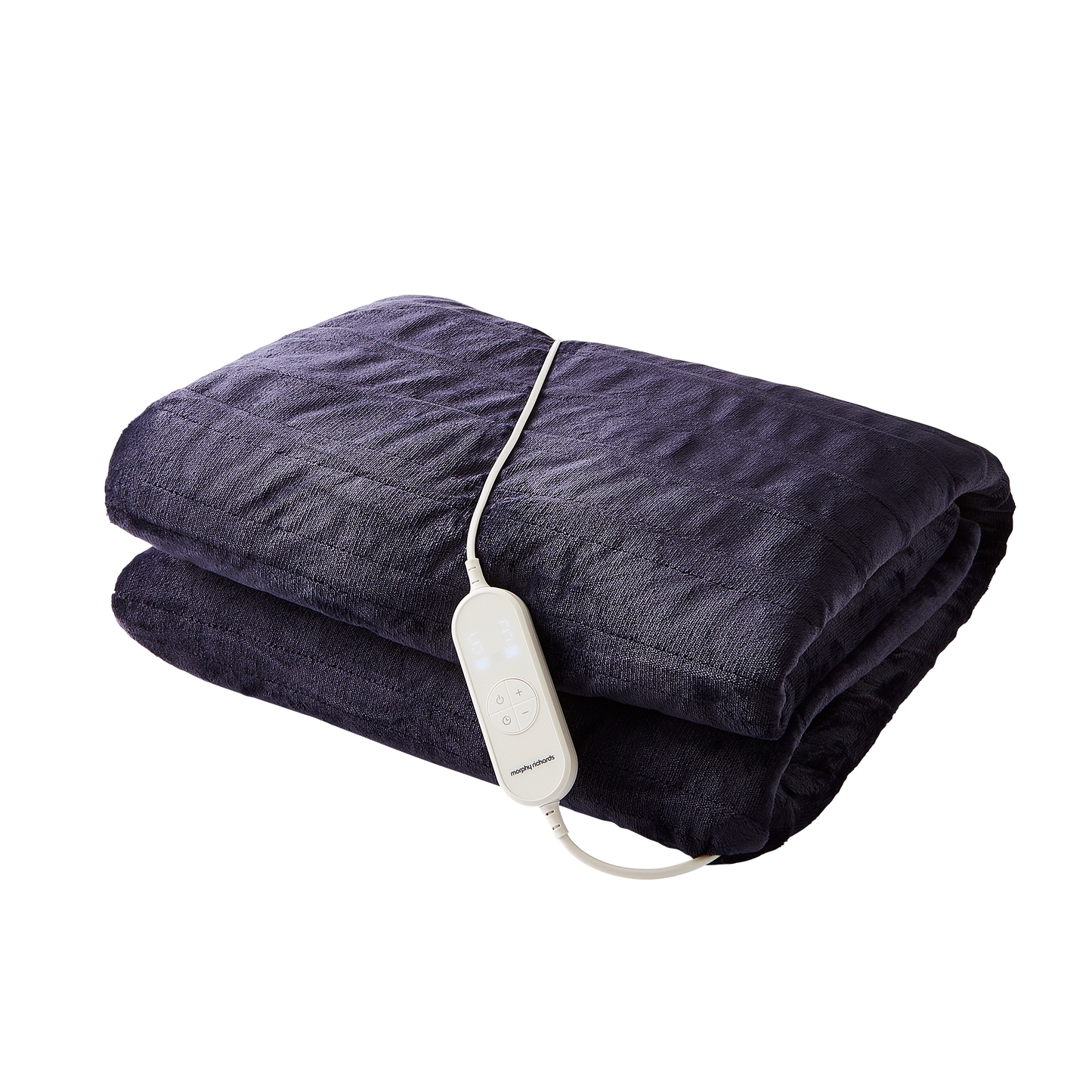 EverCosy Large Fleece Electric Heated Throw - Navy