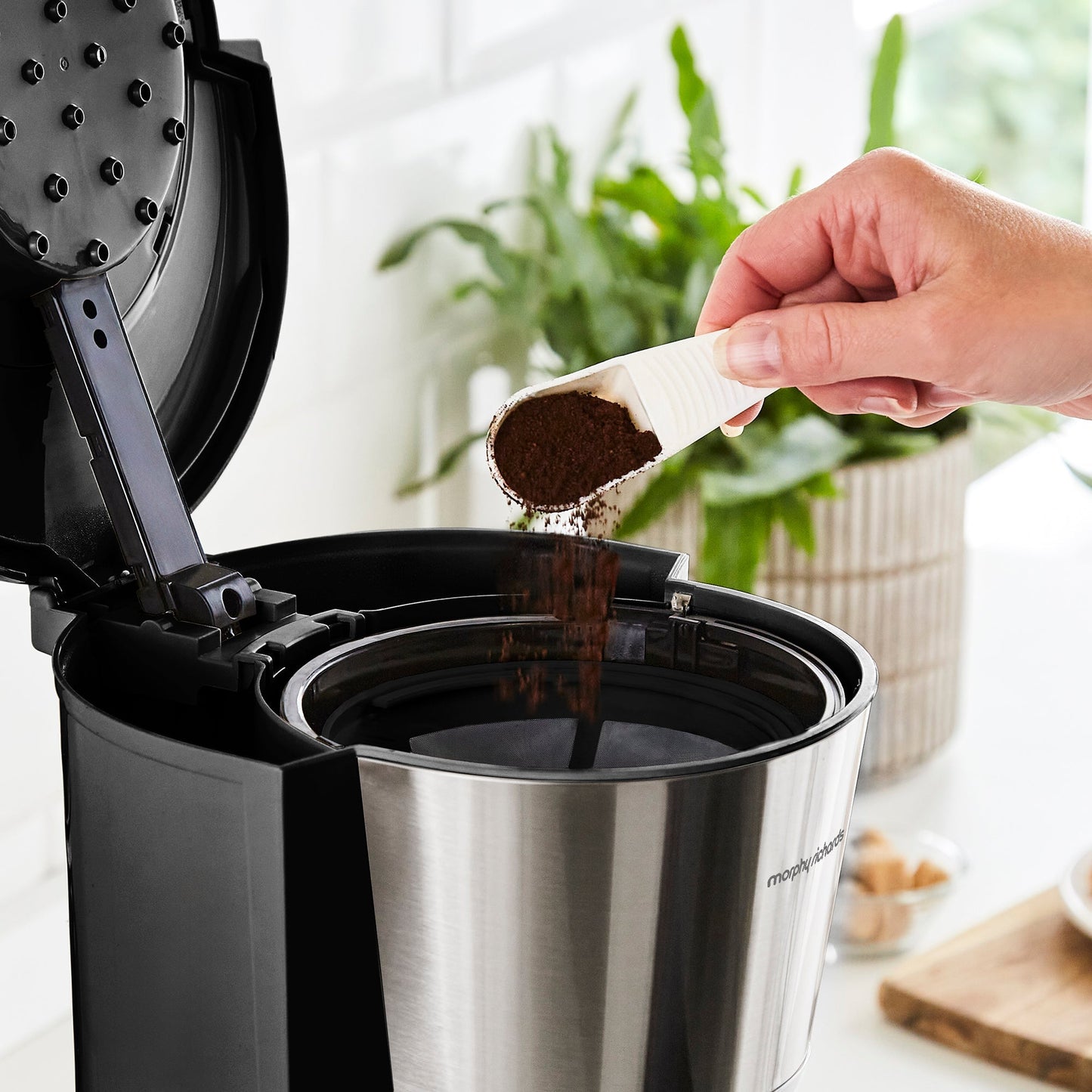 Equip Filter Coffee Machine, Brew & Blend Coffee Grinder Set