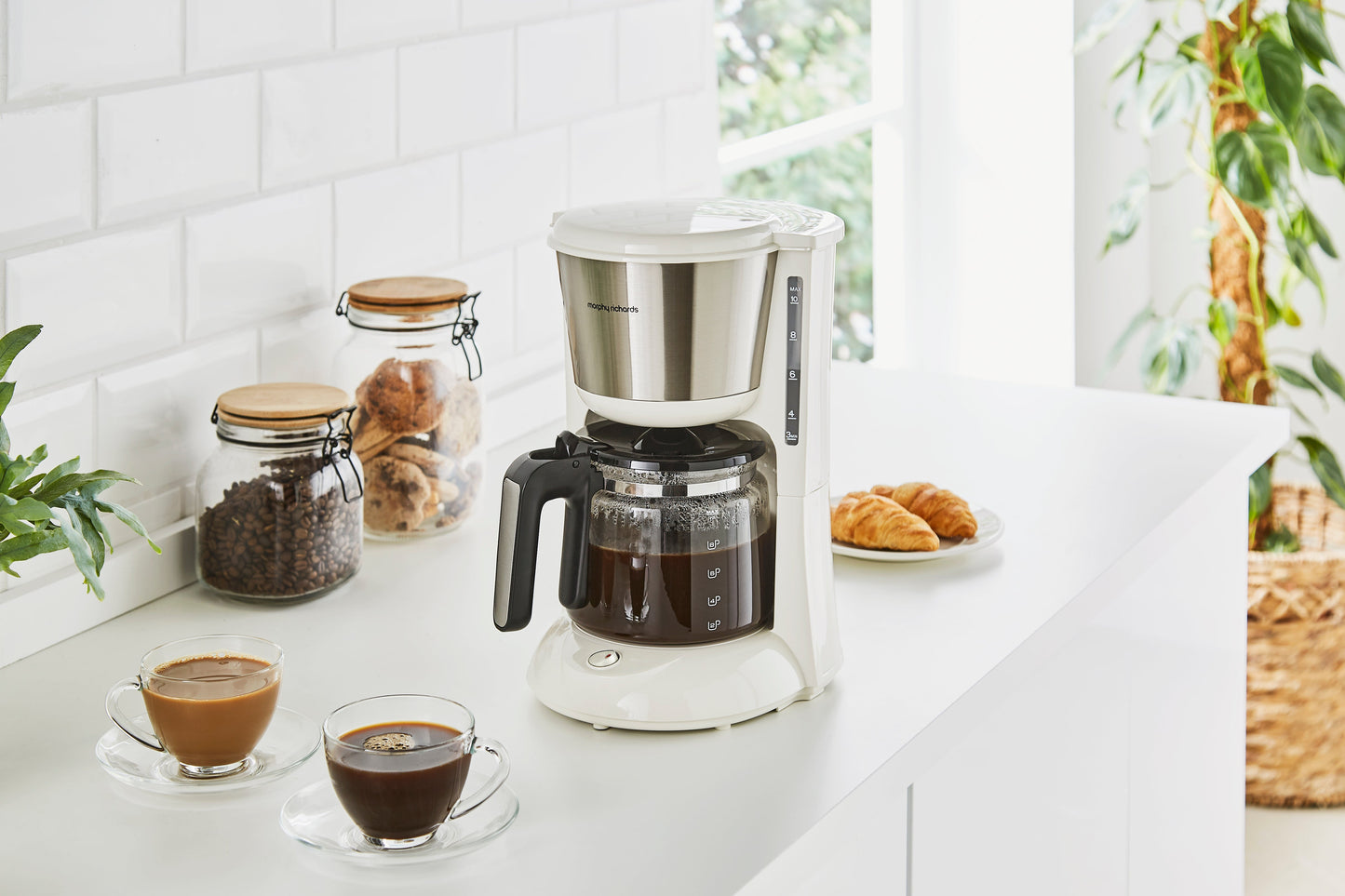 Equip Cream Kettle, Toaster & Filter Coffee Machine Set