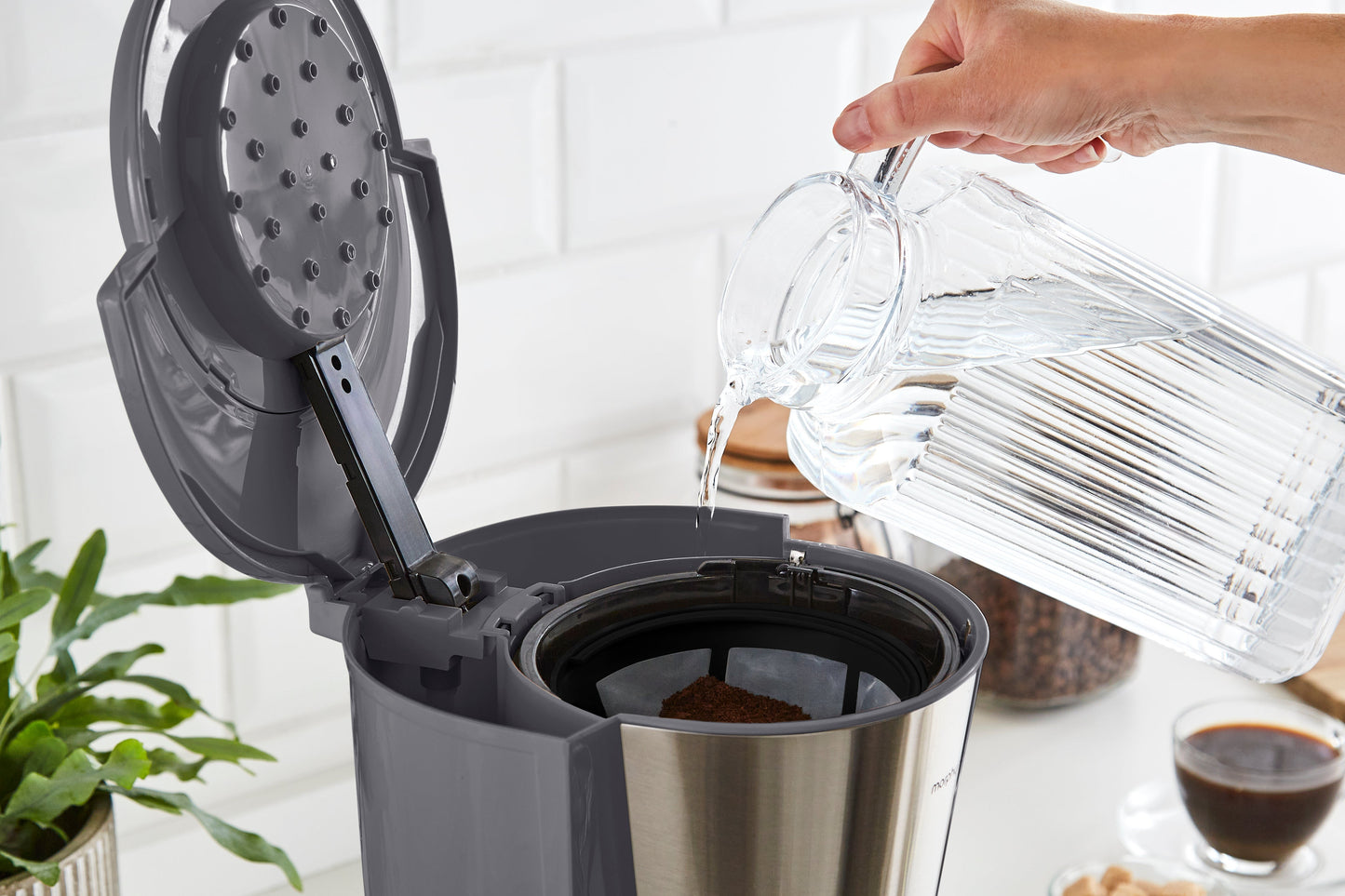 Equip Grey Filter Coffee Machine