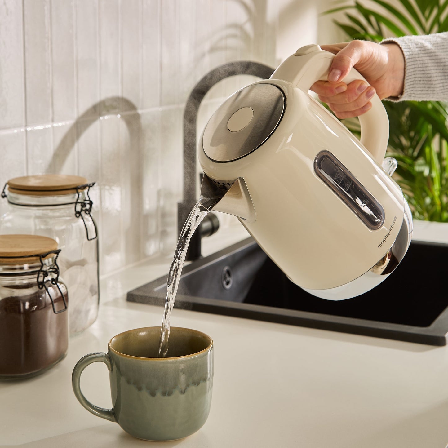 Equip Cream Kettle, Toaster & Filter Coffee Machine Set