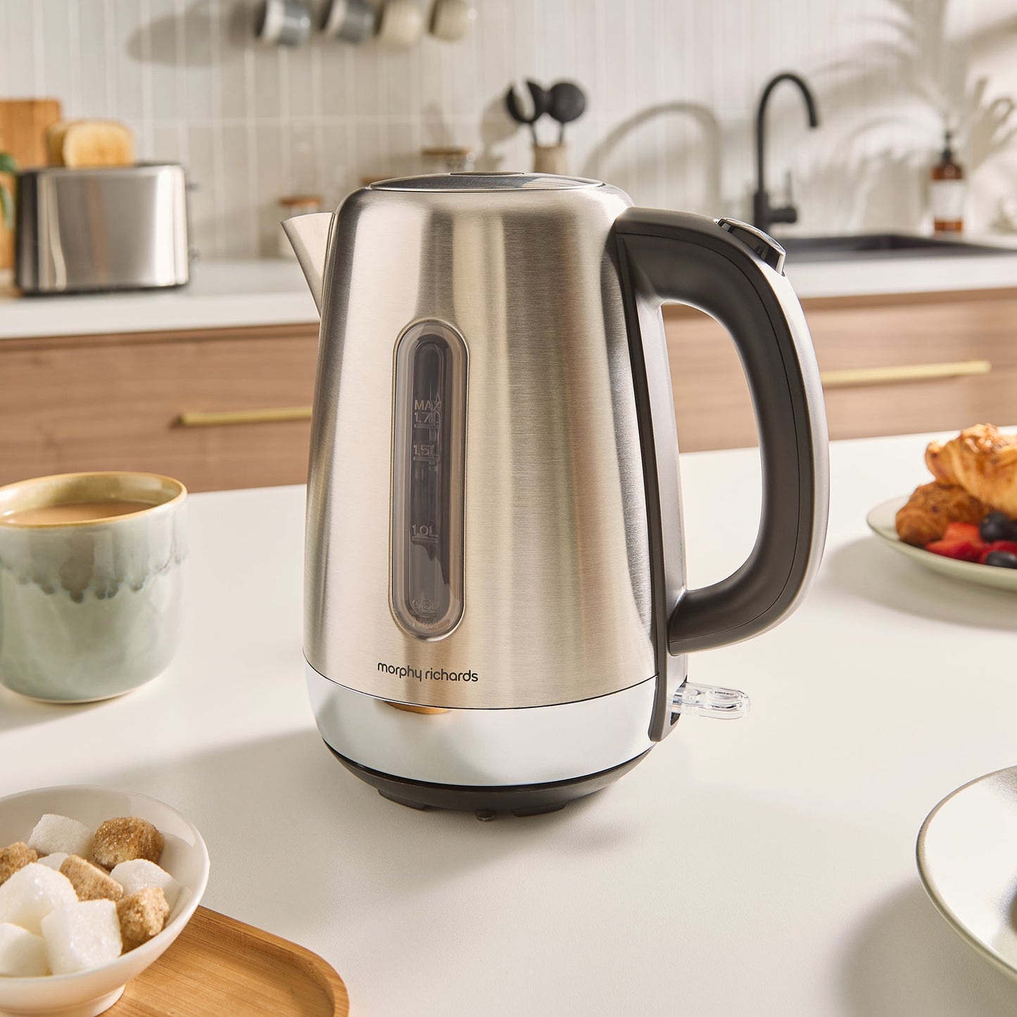 Equip Silver Kettle, Toaster & Filter Coffee Machine Set