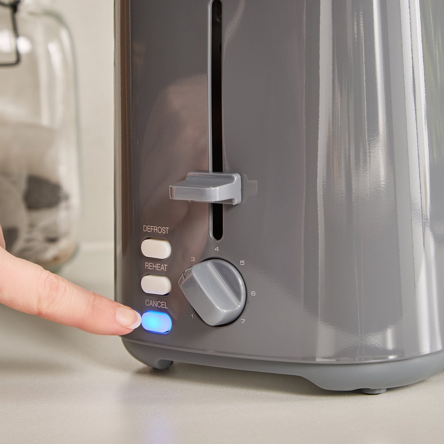 Equip Grey 2-Slice Toaster