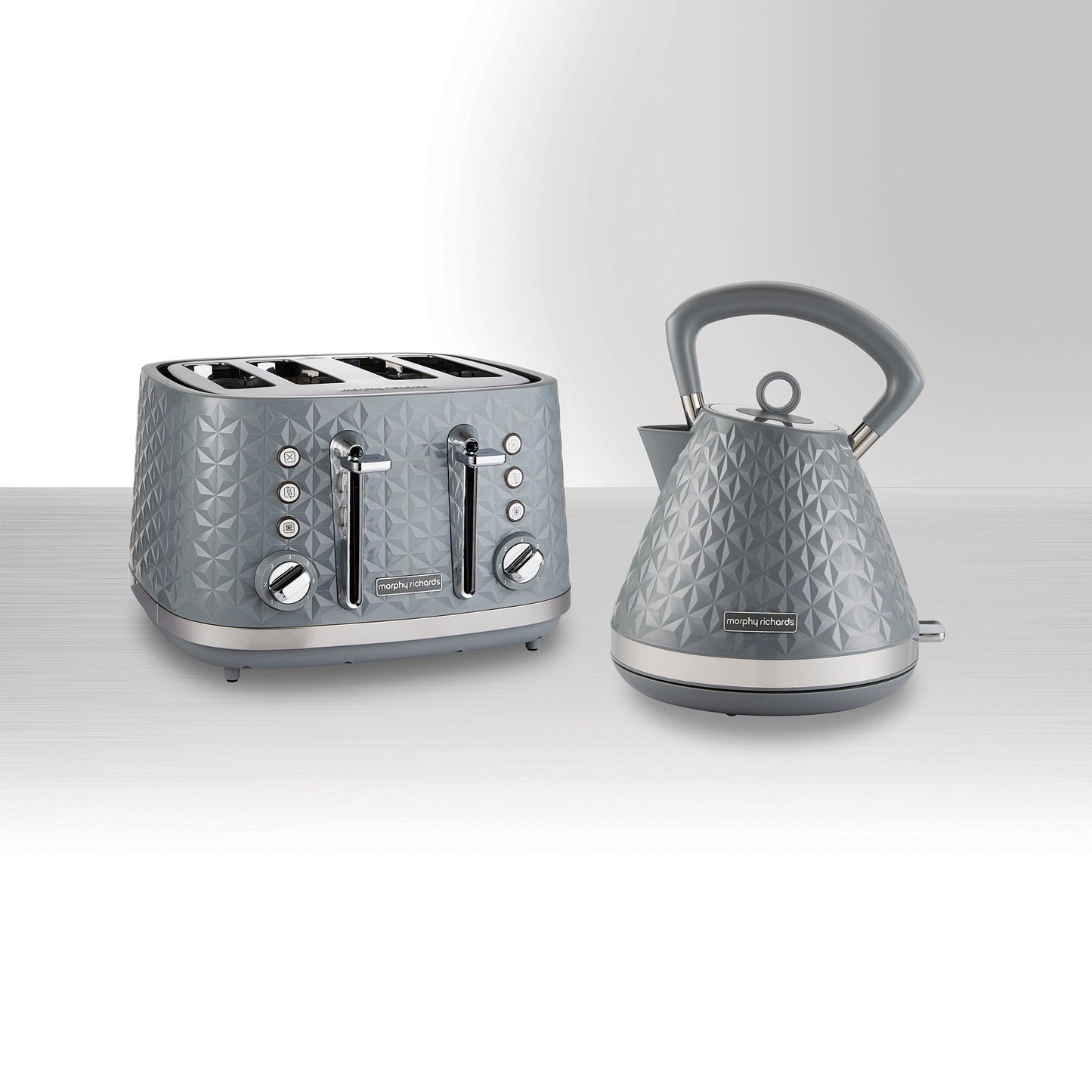 Vector 1.5L Grey Pyramid Kettle