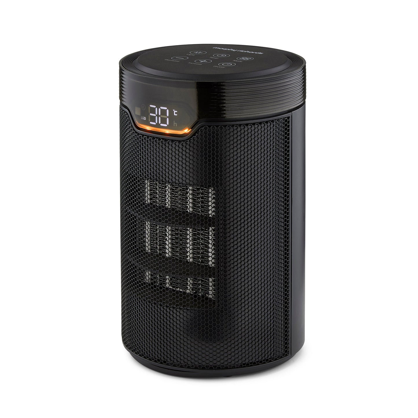 HeatFlux 1.5kw Bedside Ceramic Fan Heater with Remote Control - Black