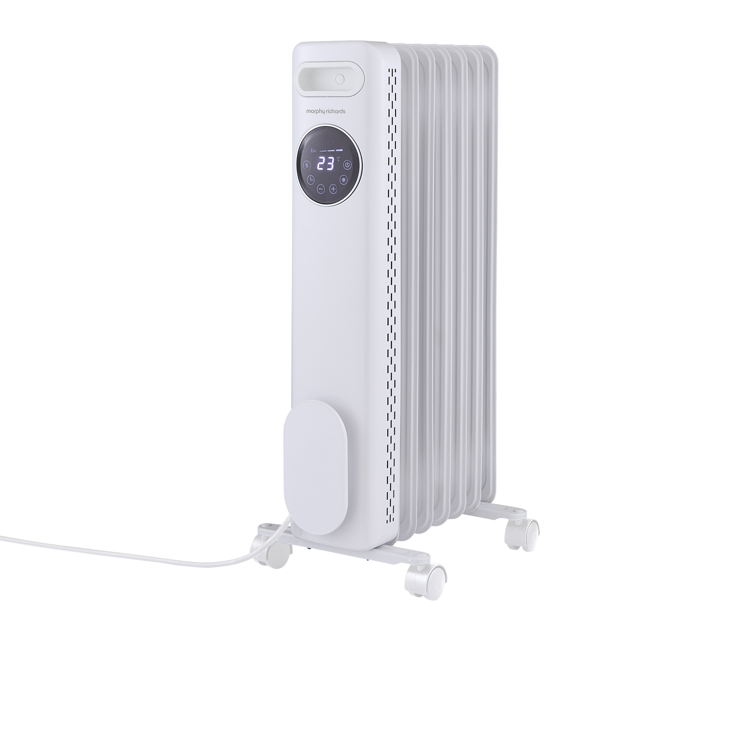 HeatFlux 1.5kw Digital Oil Filled Radiator with Remote Control - White