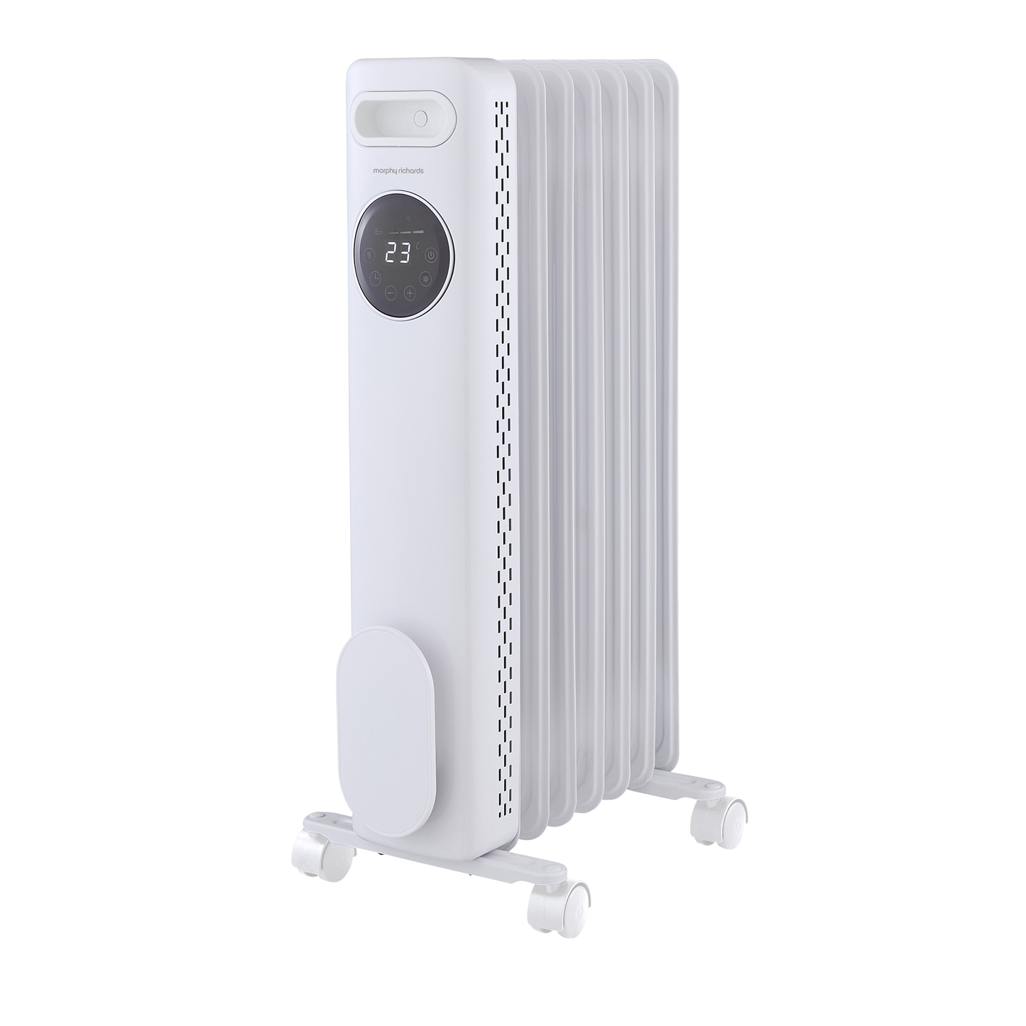 HeatFlux 1.5kw Digital Oil Filled Radiator with Remote Control - White