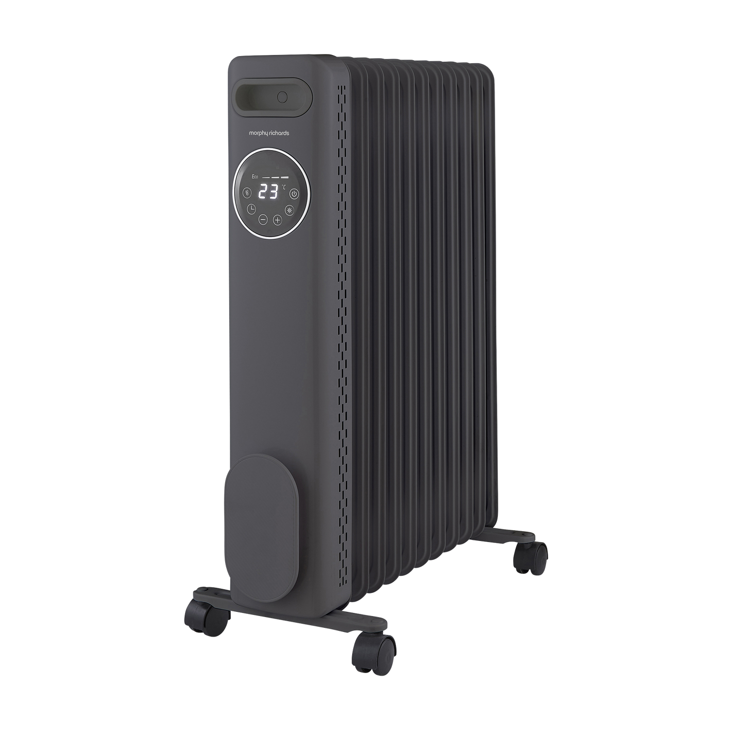 HeatFlux 2.5kw Digital Oil Filled Radiator with Remote Control - Grey