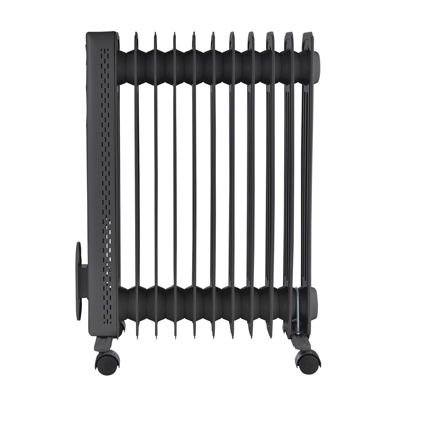 HeatFlux 2.5kw Digital Oil Filled Radiator with Remote Control - Grey