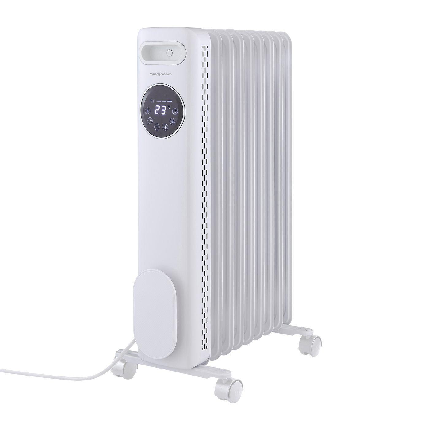 HeatFlux 2kw Digital Oil Filled Radiator with Remote Control - White