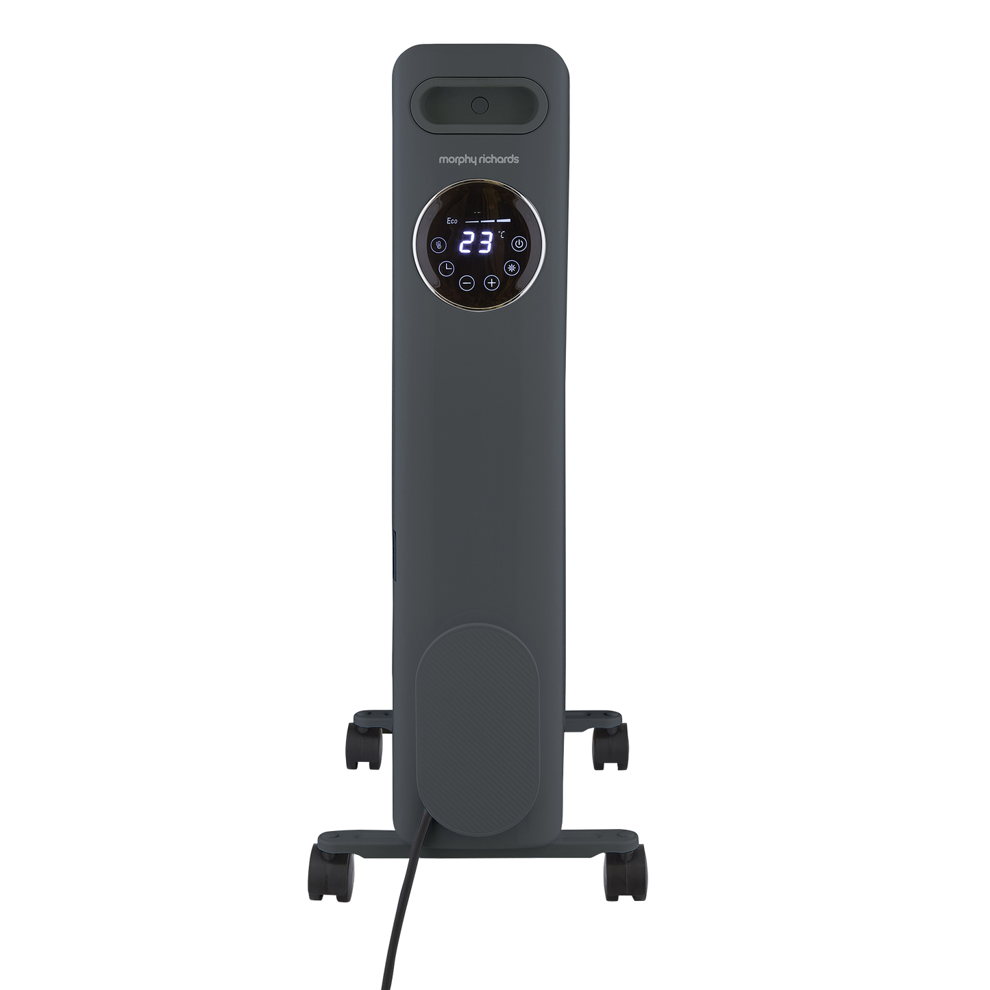 HeatFlux 2kw Digital Oil Filled Radiator with Remote Control - Grey