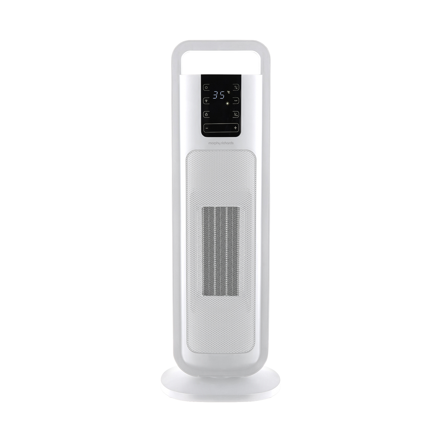 HeatFlux Ultra Thin 2kw Ceramic Tower Fan Heater with Remote Control - White