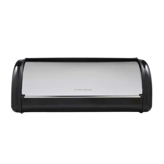 Equip Large Roll Front Black Bread Bin