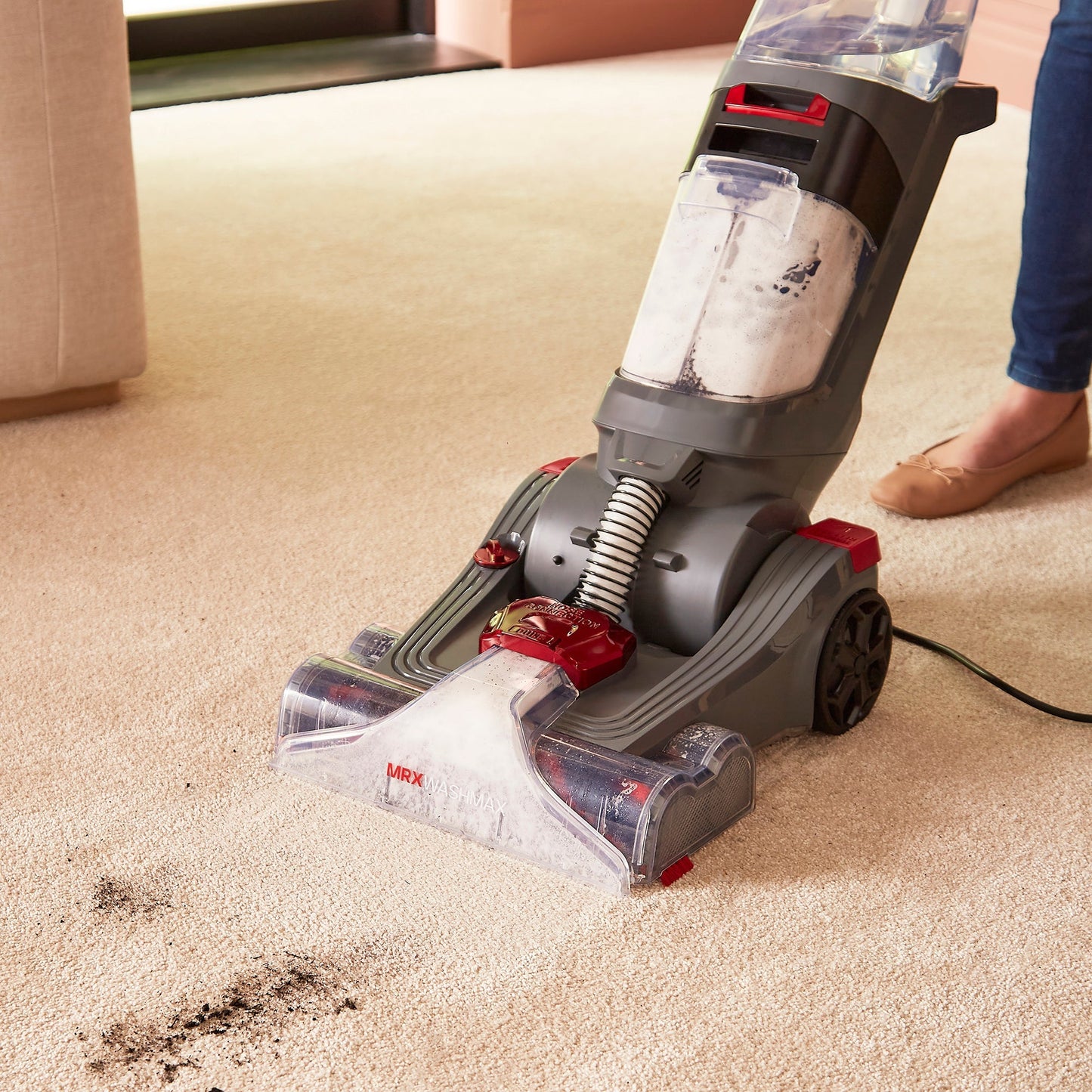 MRXWASHMAX DualClean Carpet Washer & 1L Carpet Cleaning Solution