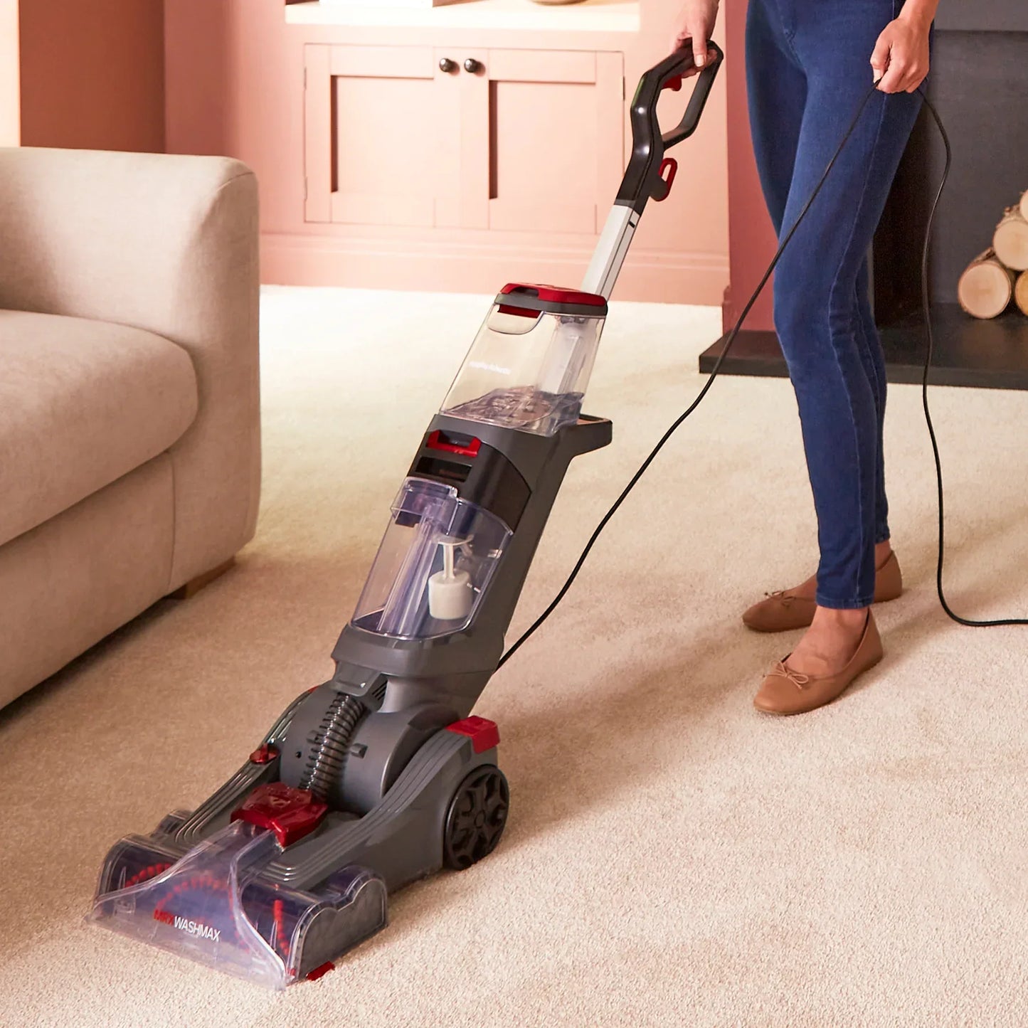 MRXWASHMAX DualClean Carpet Washer & 1L Carpet Cleaning Solution