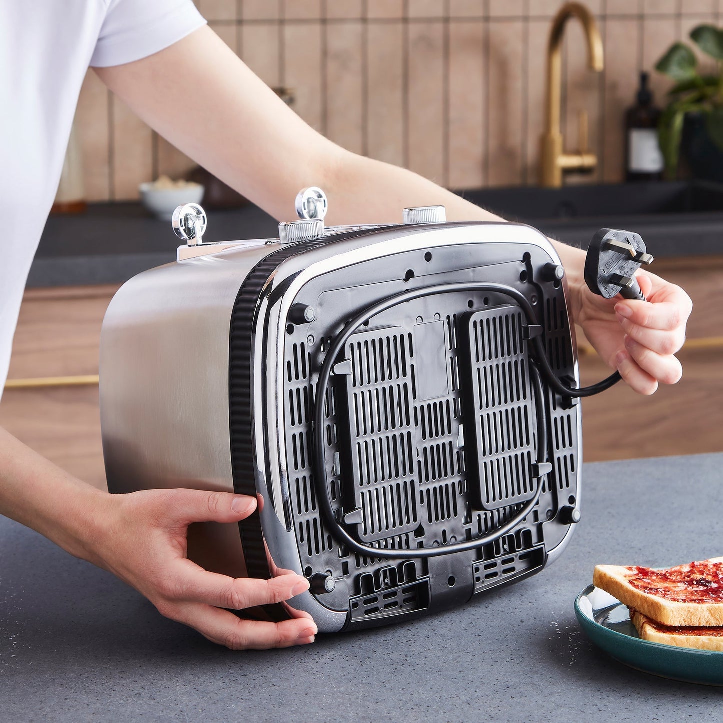 Mexborough 4 Slice Toaster - Black