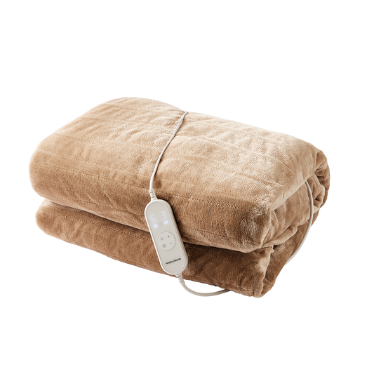 EverCosy Large Fleece Electric Heated Throw - Mocha