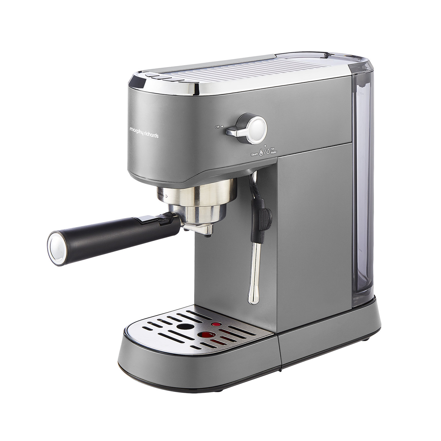 Traditional Compact Pump Espresso Coffee Machine - Grey