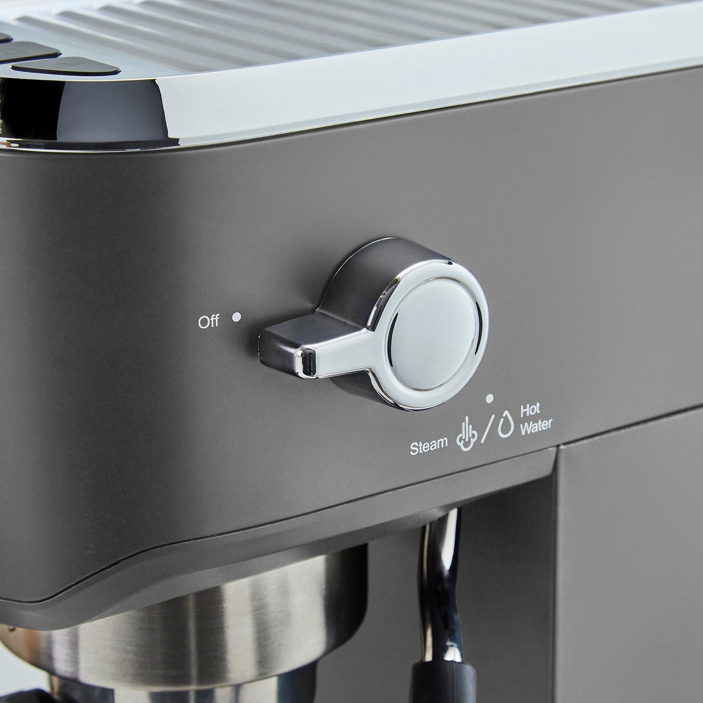 Traditional Compact Pump Espresso Coffee Machine - Grey