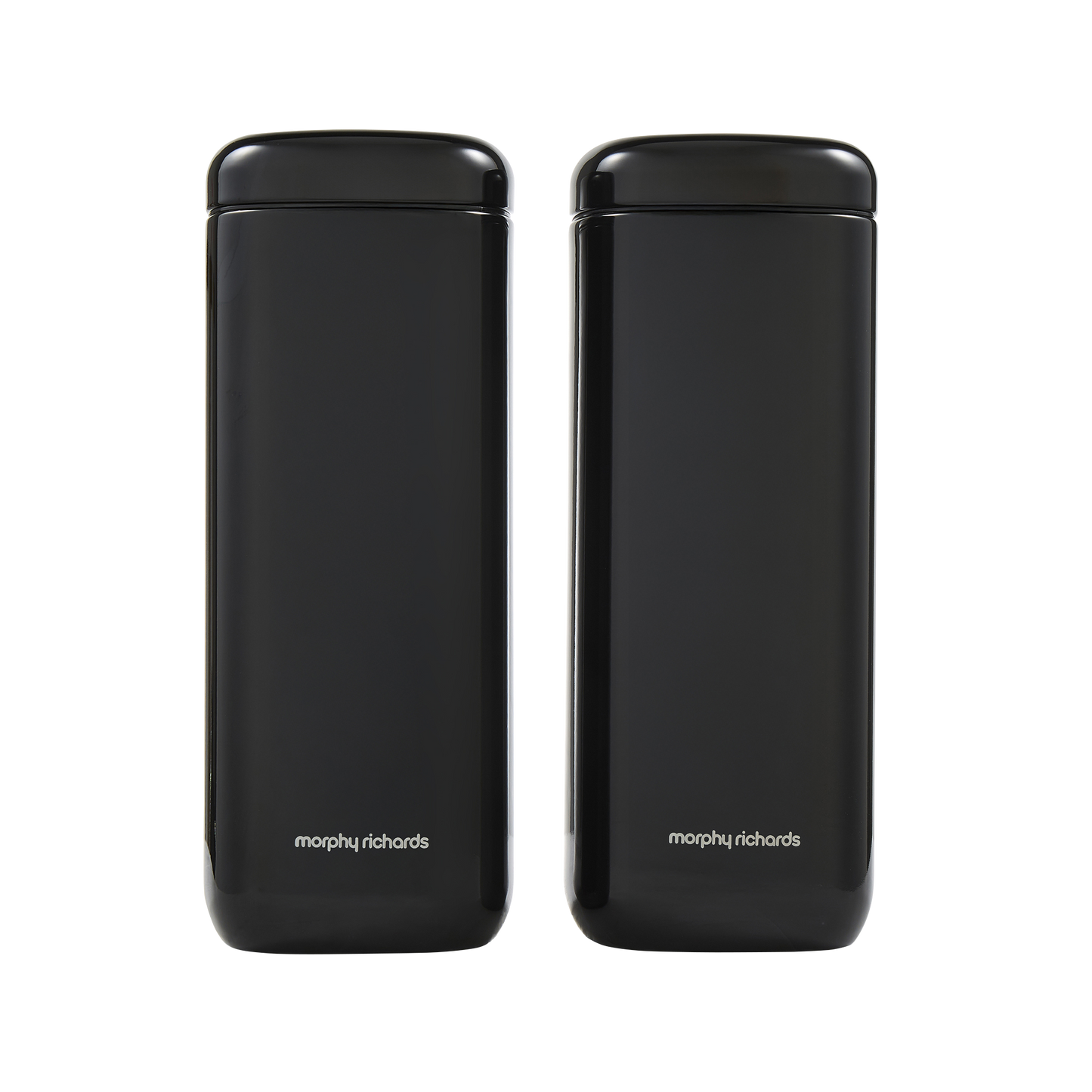 Equip Large Storage Black Canisters Set