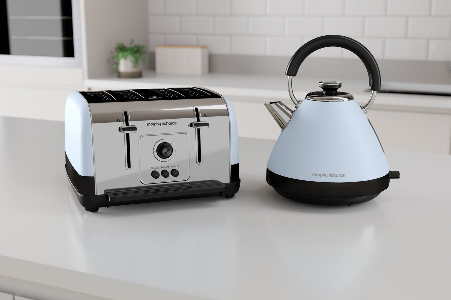 Venture 1.5L Blue Pyramid Kettle - Duck Egg