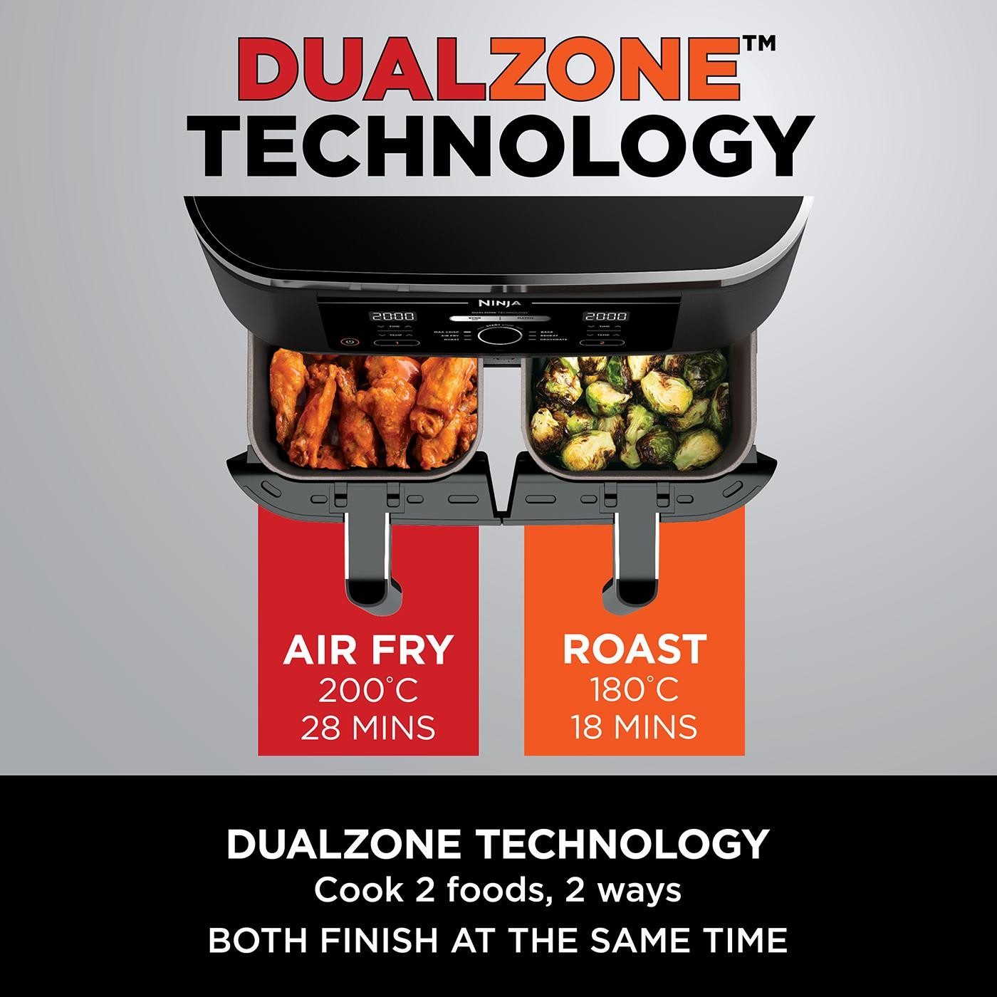 Ninja Foodi Dual Zone Air Fryer 7.6L