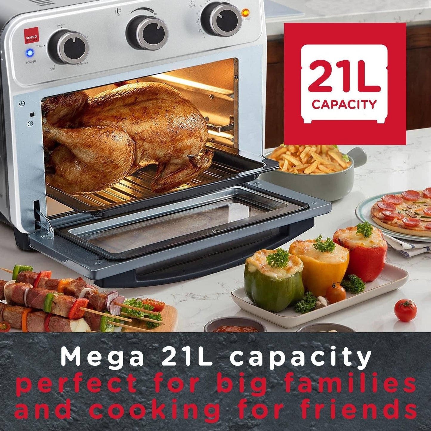 Sensio Home 21L Air Fryer Oven