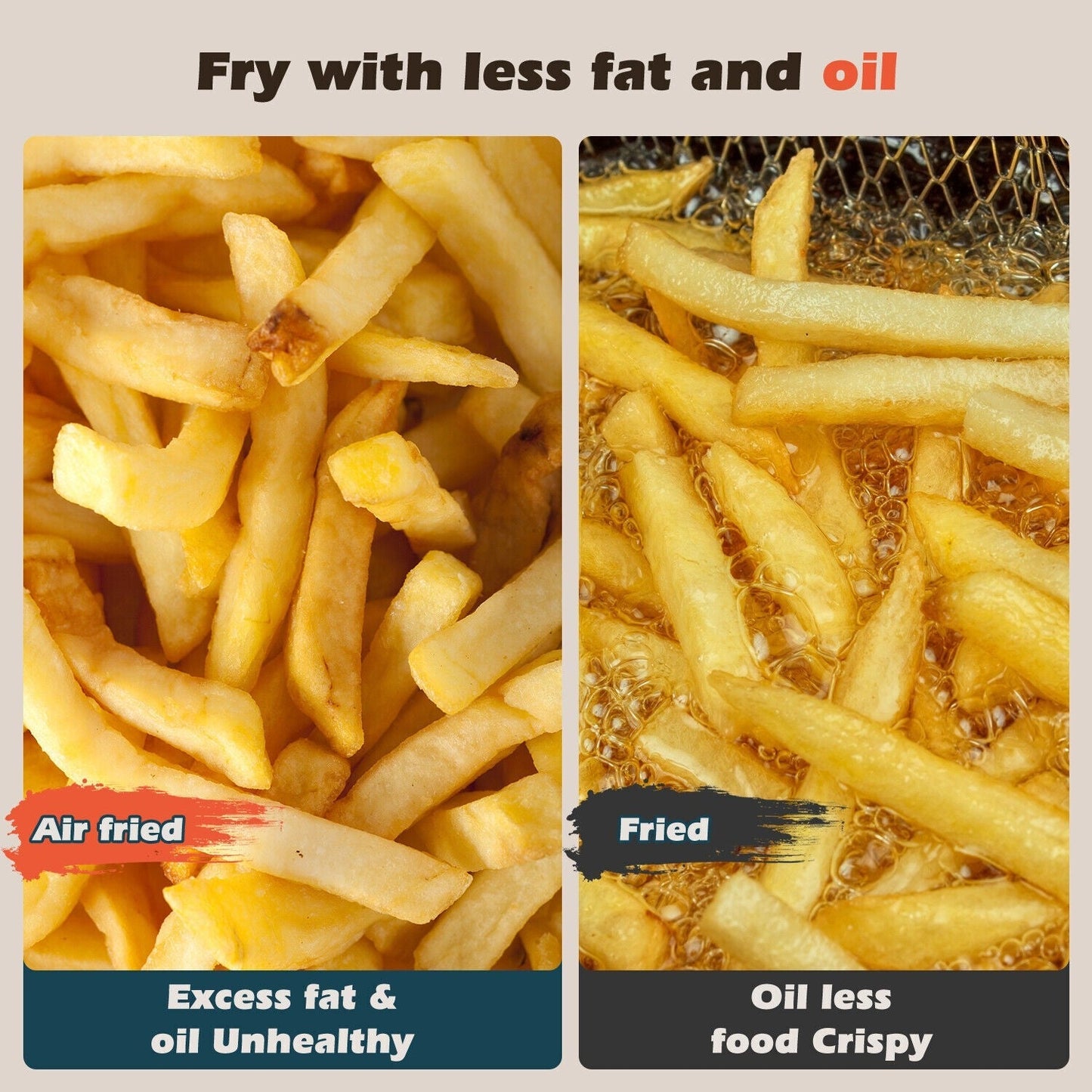 Uten 5L Digital Air Fryer