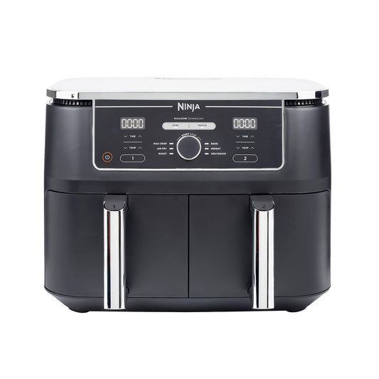 Ninja Foodi Air Fryer MAX Dual Zone – Refurbished [AF400UK], 6 Functions, 9.5L
